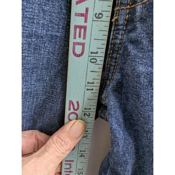 Express Extreme Flare Jeans Womens Size 9/10 L Blue Denim Precision Fit Basic - Picture 3 of 9